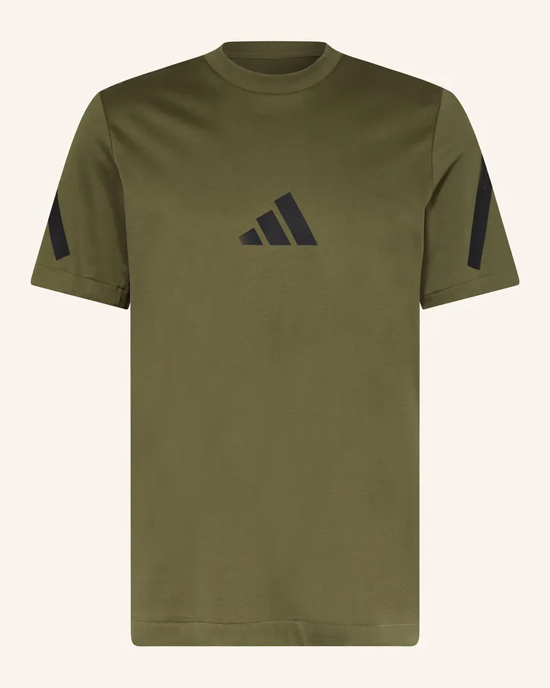 adidas T-Shirt gruen Oliv