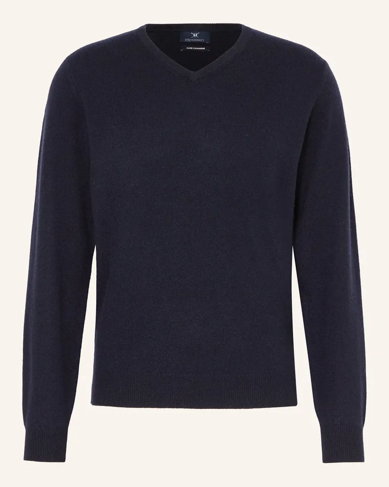 Strokesman's Cashmere-Pullover Dunkelblau