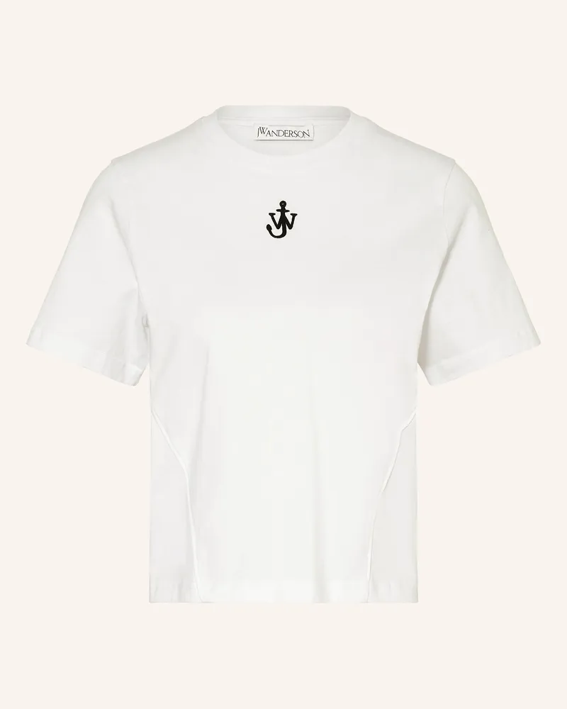 J.W.Anderson Cropped-Shirt Weiss