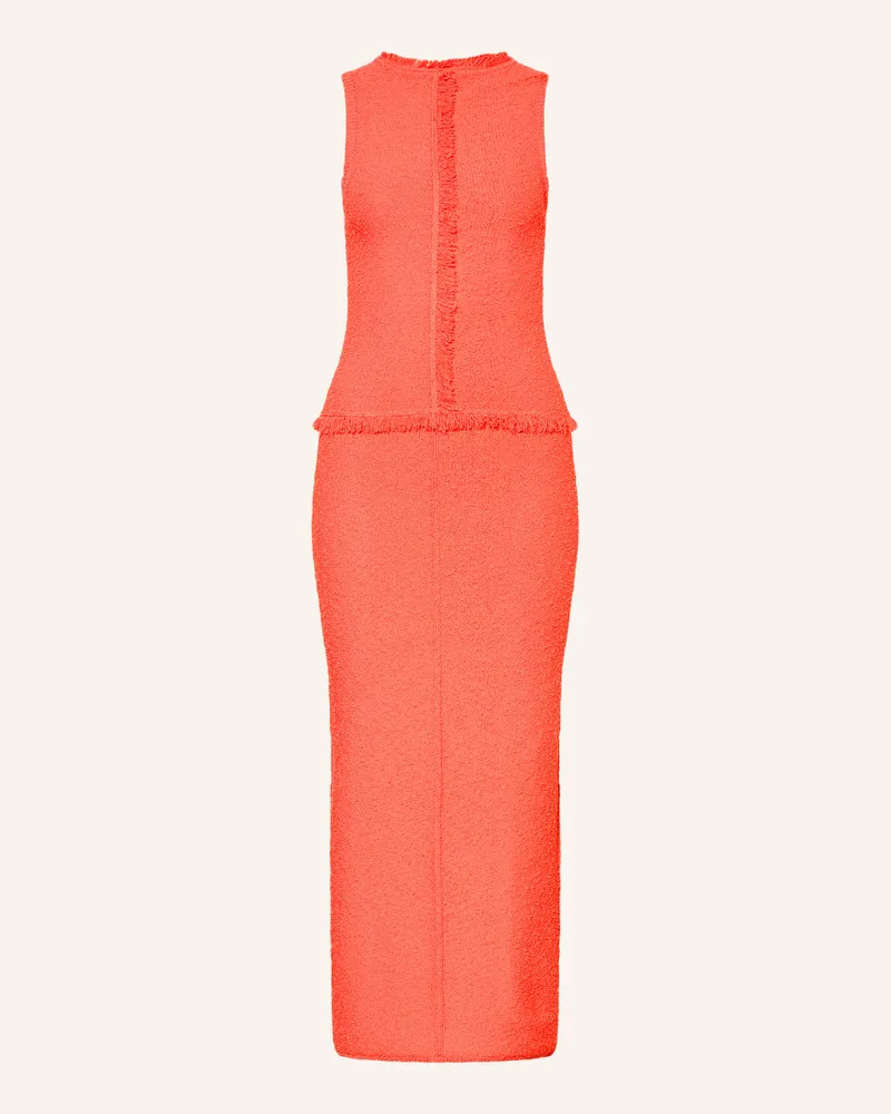 HUGO BOSS Bouclé-Kleid FOVINA Lachs