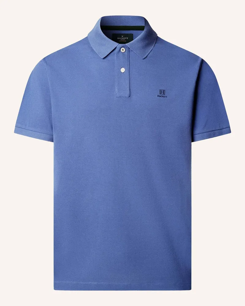 Hackett Poloshirt Heritage H Sml Logo Pl blau Blau
