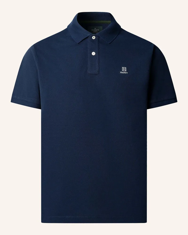 Hackett Poloshirt Heritage H Sml Logo Pl blau Blau