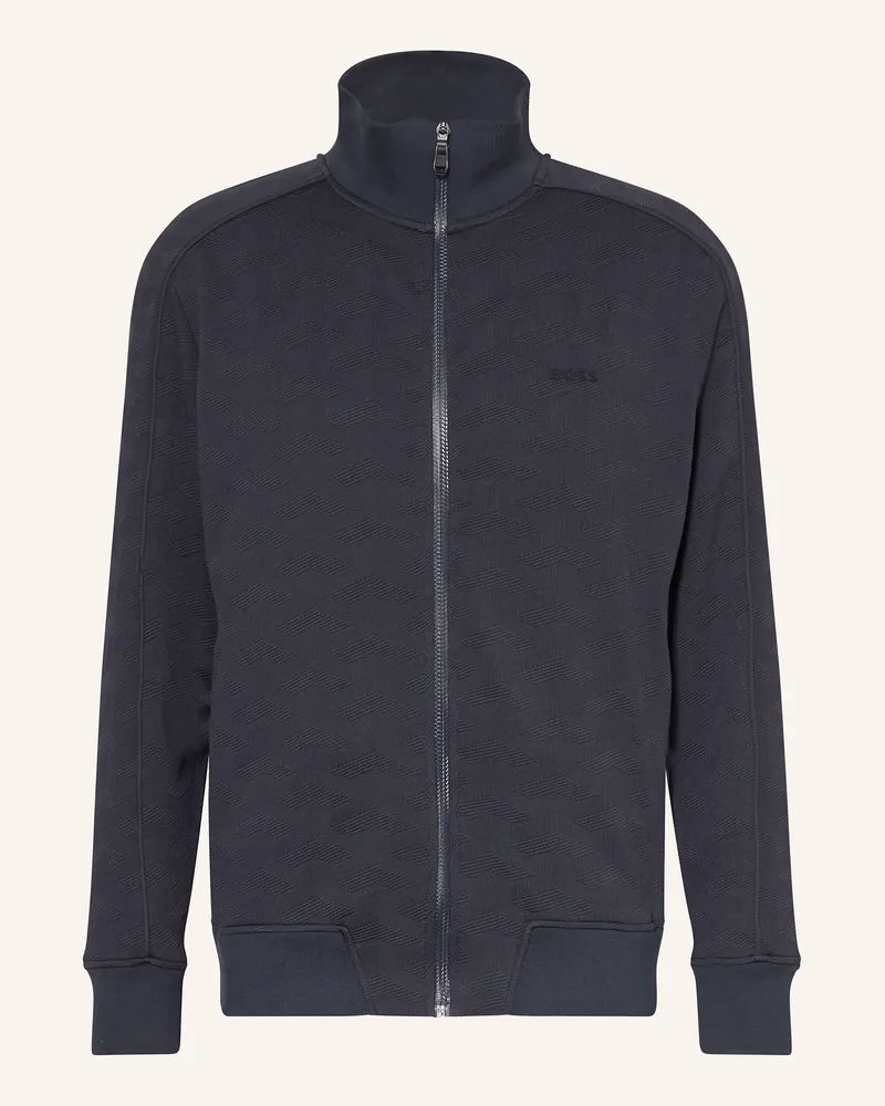 HUGO BOSS Sweatjacke MIRROR Dunkelblau