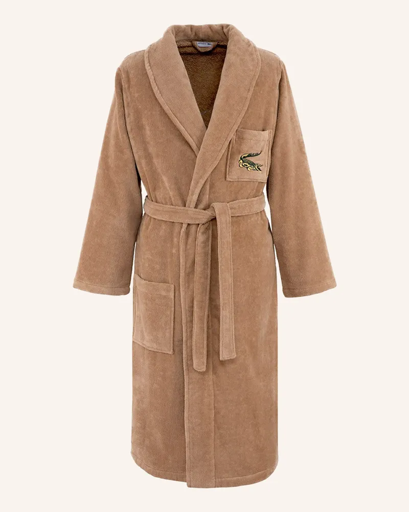 Lacoste Bademantel Lrene braun Hellbraun