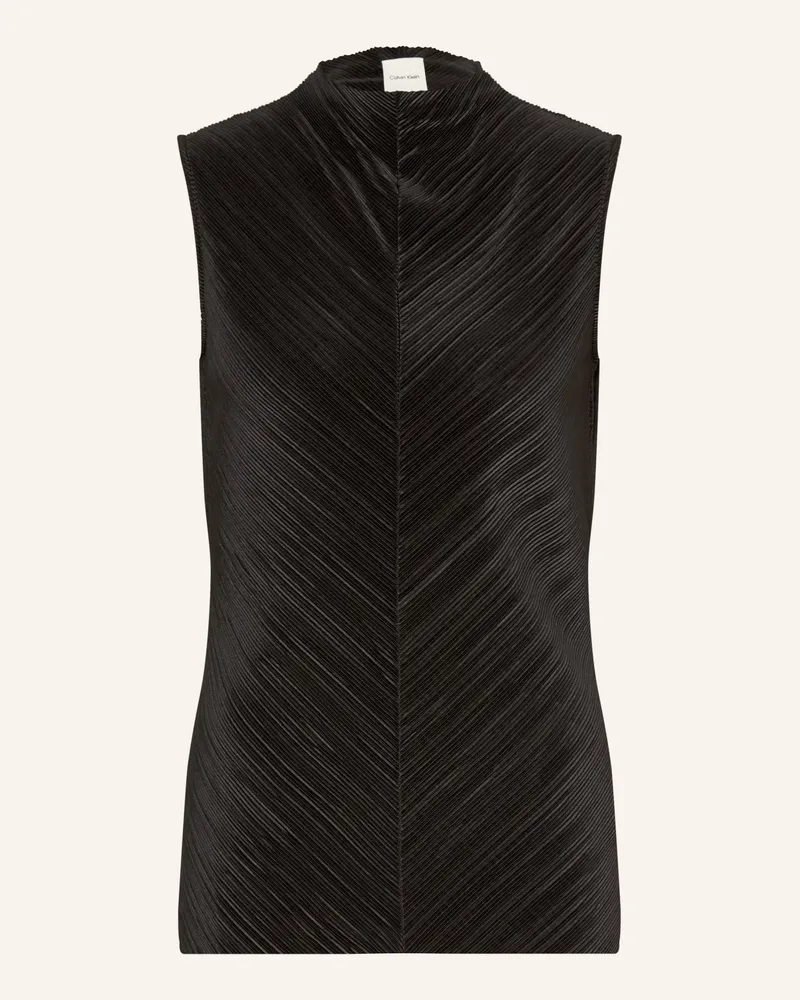 Calvin Klein Blusentop schwarz Schwarz