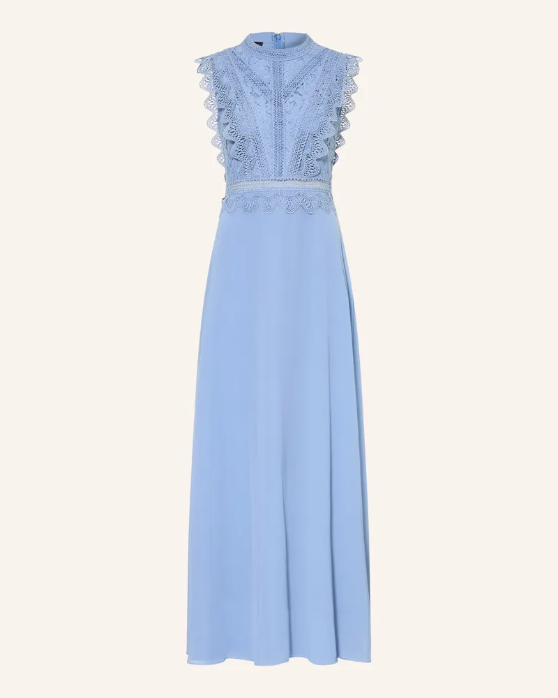 Apart Abendkleid mit Spitze Blaugrau