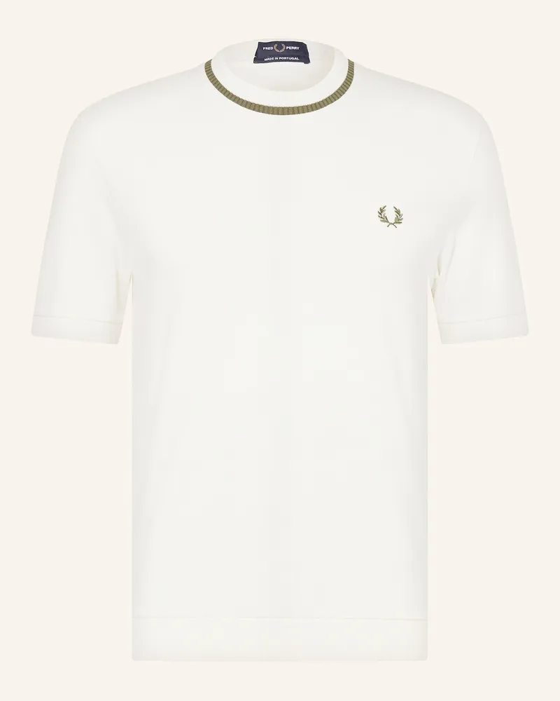 Fred Perry T-Shirt aus Piqué Ecru