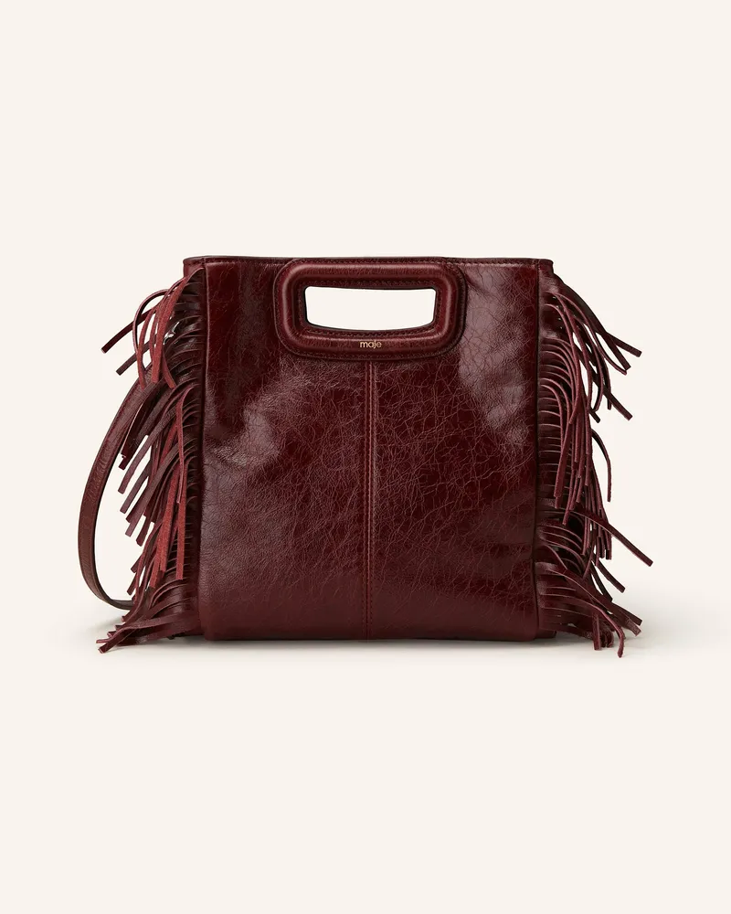 Maje Handtasche Dunkelrot