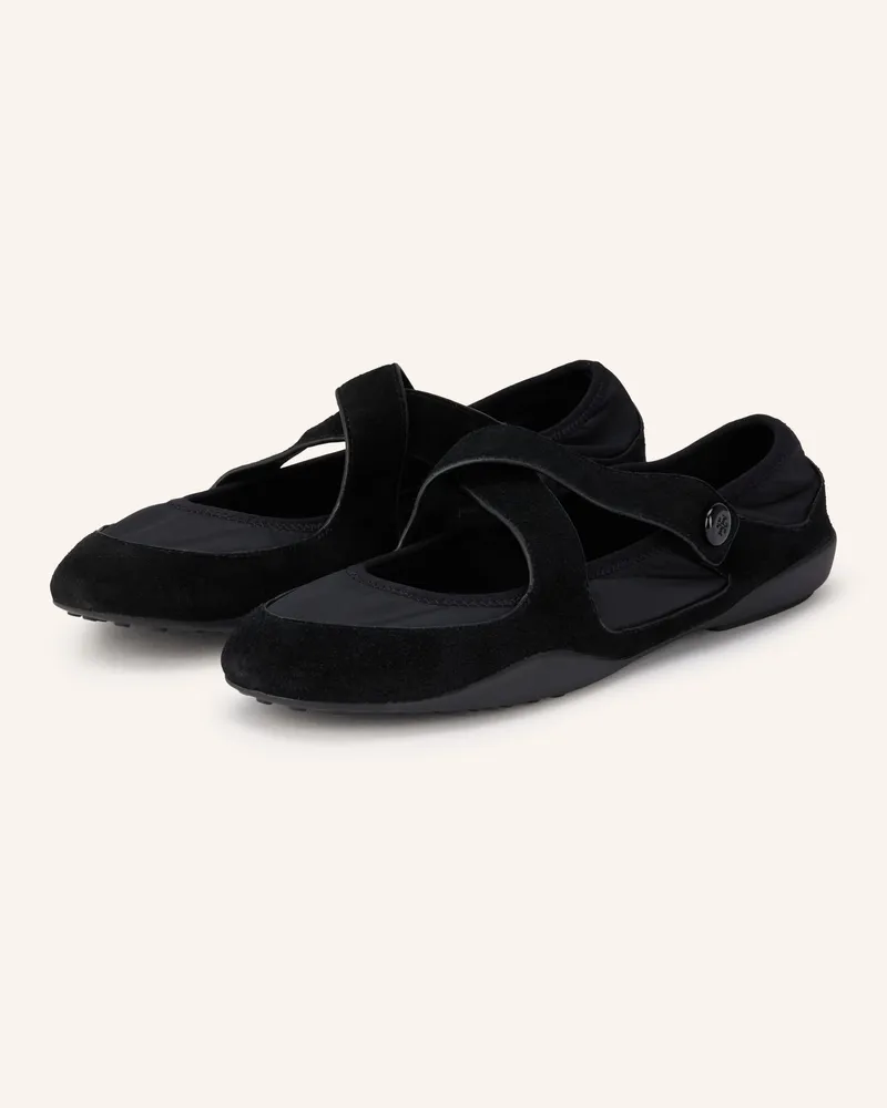 Tory Burch Mary-Jane-Ballerinas ROMY Schwarz