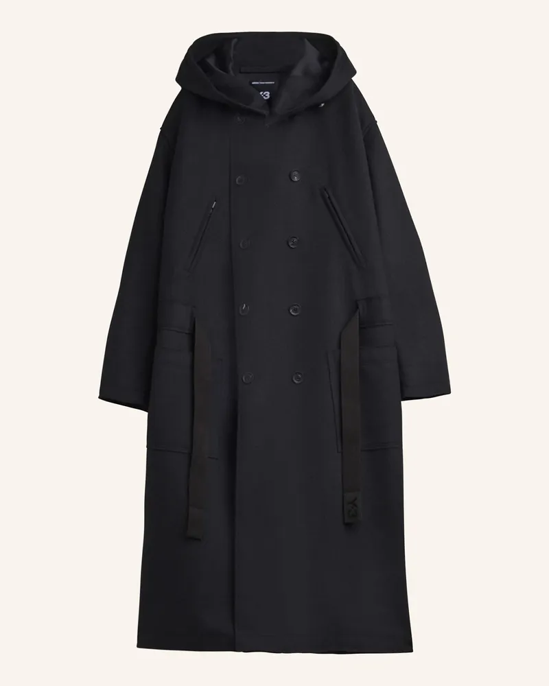 Y-3 Y-3 BONDED MELTON COAT Schwarz