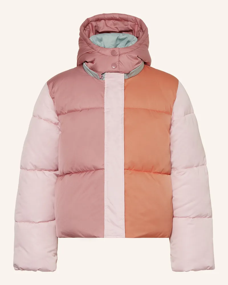 Stella McCartney Kids Steppjacke mit abnehmbarer Kapuze Hellrosa
