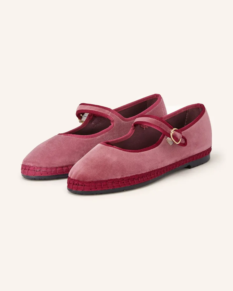 FLABELUS Mary-Jane-Ballerinas Theresa rot Hellrot