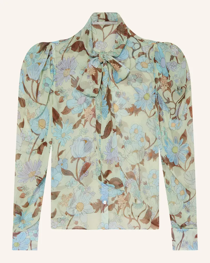 Stella McCartney Schluppenbluse aus Seide Mint