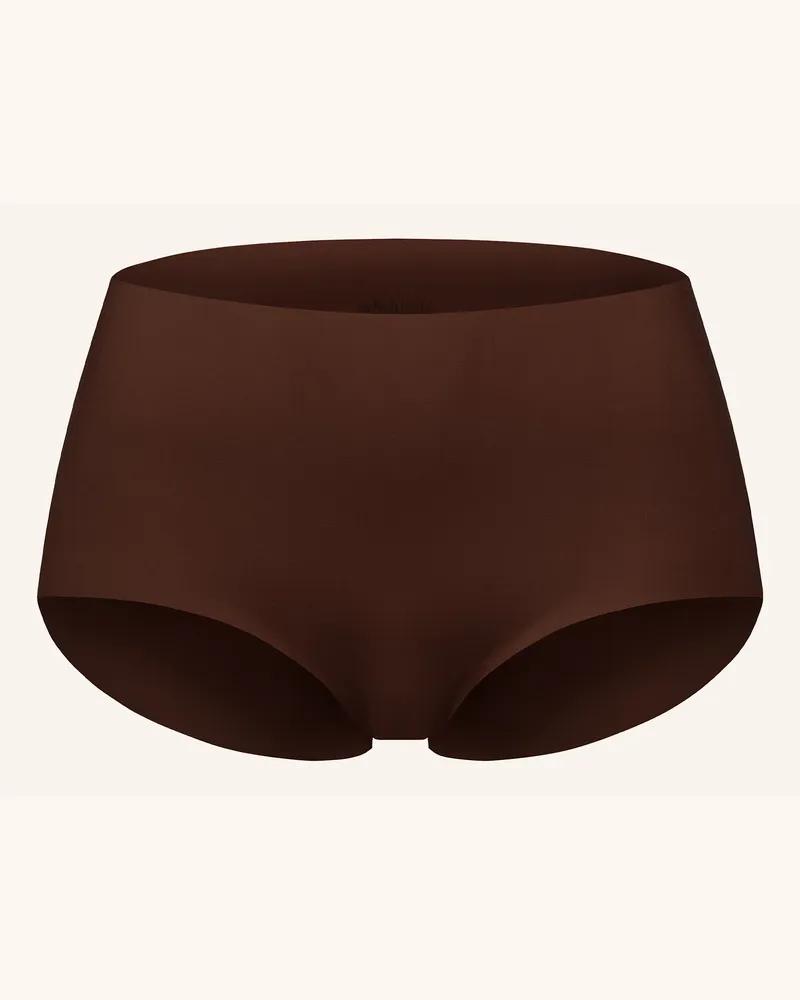 Ehrlich Textil Casual Cotton High Waist Slip Aus Bio-Baumwolle - Nahtlose Kanten braun Braun