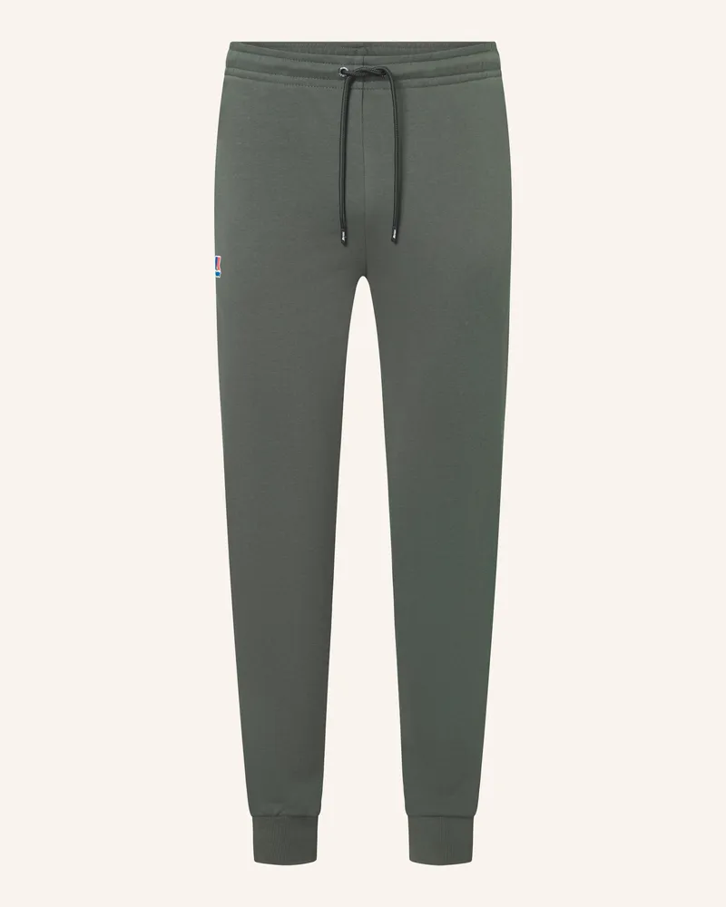 K-Way Sweatpants LE VRAI BISHOP POLY COTTON Dunkelgrün