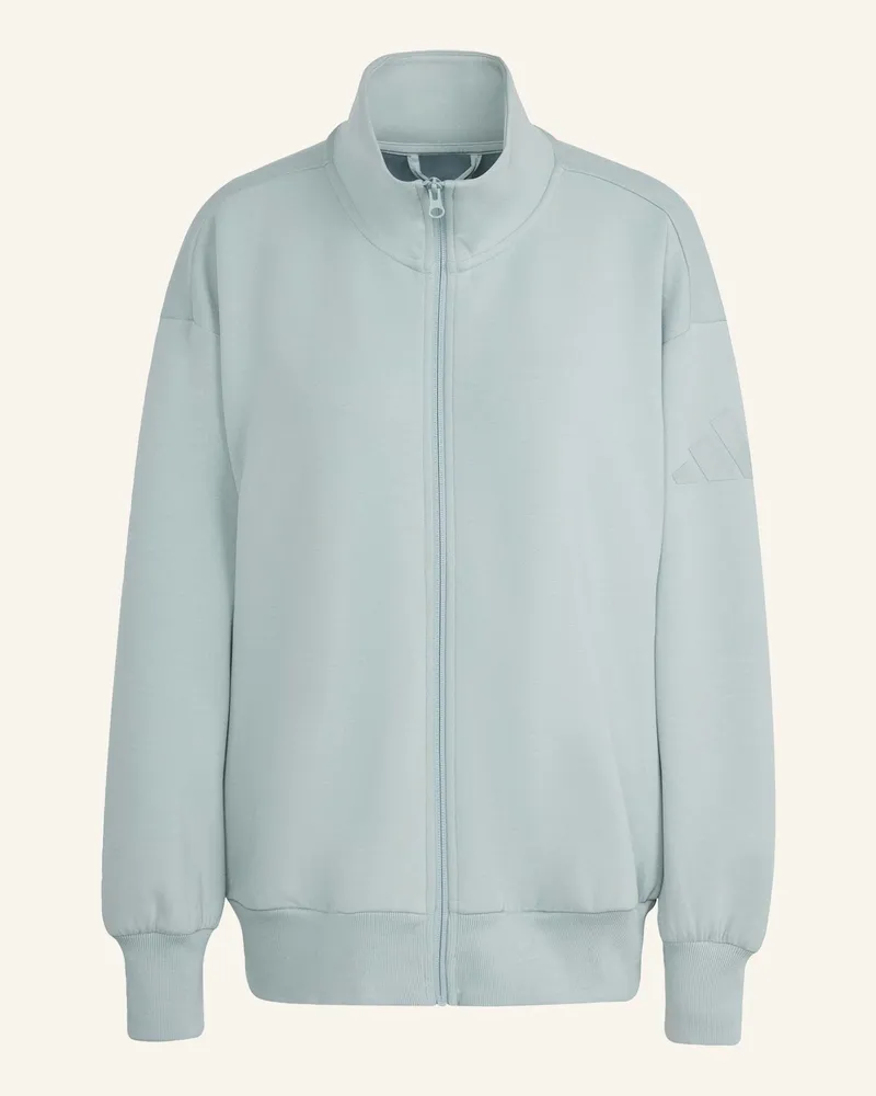 adidas Sweatjacke Soft Lux gruen Grün