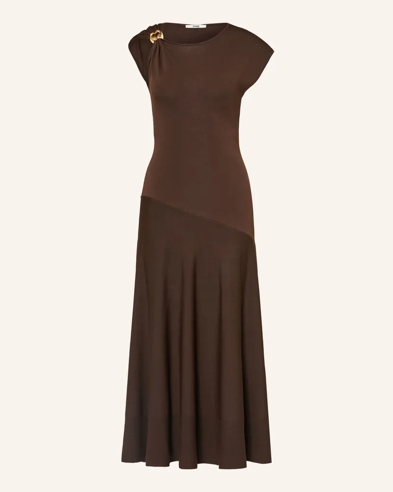 Maje Strickkleid braun Dunkelbraun