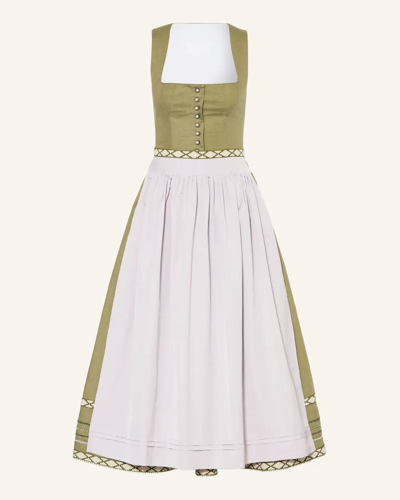 Sportalm Dirndl Mit Leinen gruen Khaki