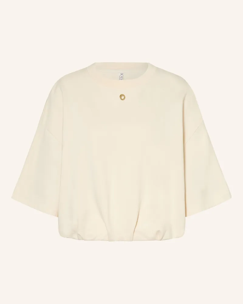 10Days Oversized-Sweatshirt mit 3/4-Arm Ecru