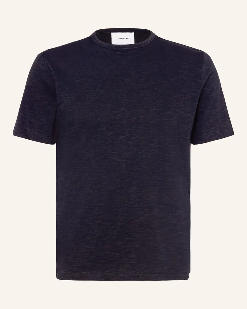 Nowadays T-Shirt blau Dunkelblau