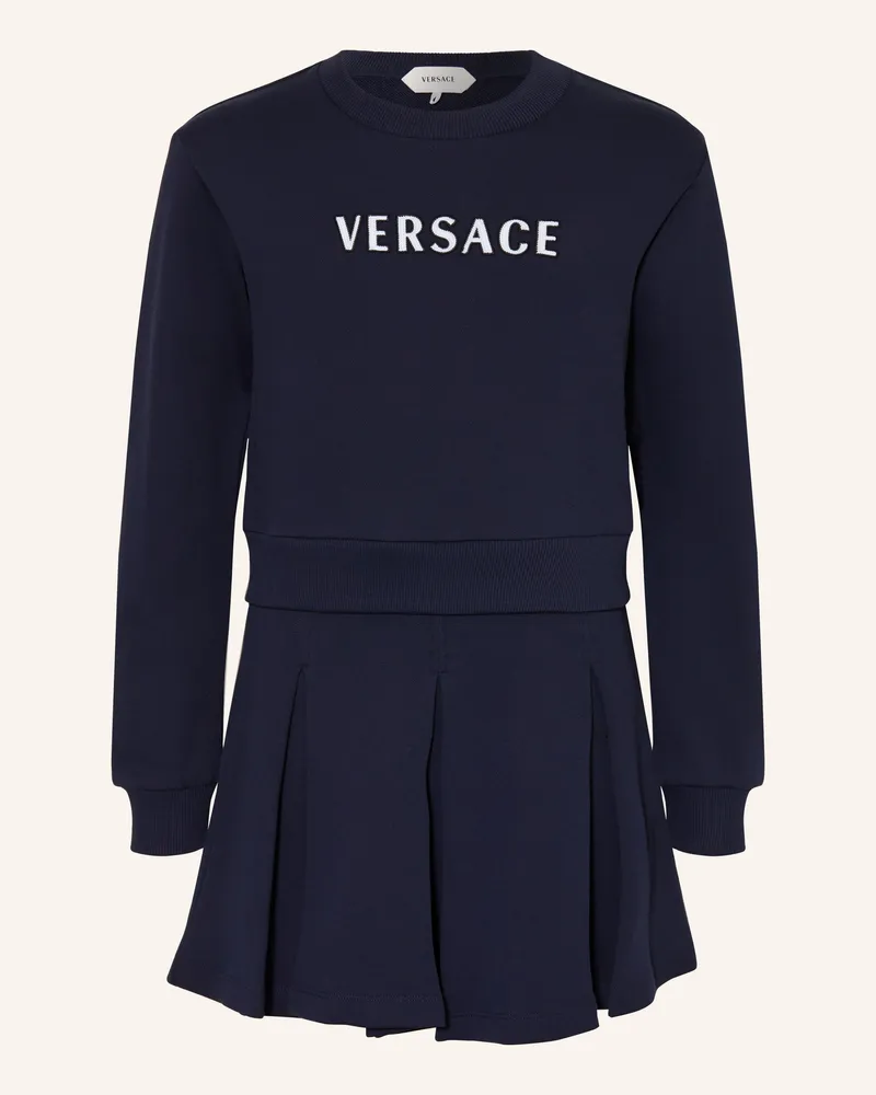 Versace Sweatkleid blau Dunkelblau