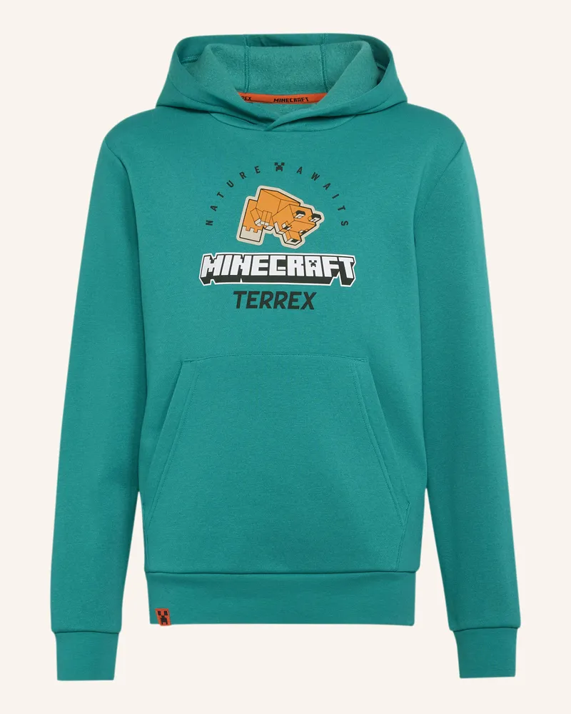 adidas Adidas Minecraft Terrex Hoodie grau Grün