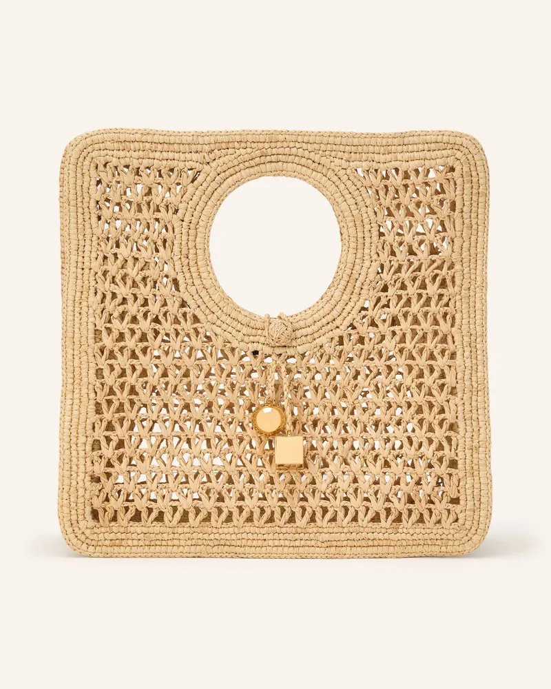 Jacquemus Handtasche LE PETIT CARRE Hellbraun