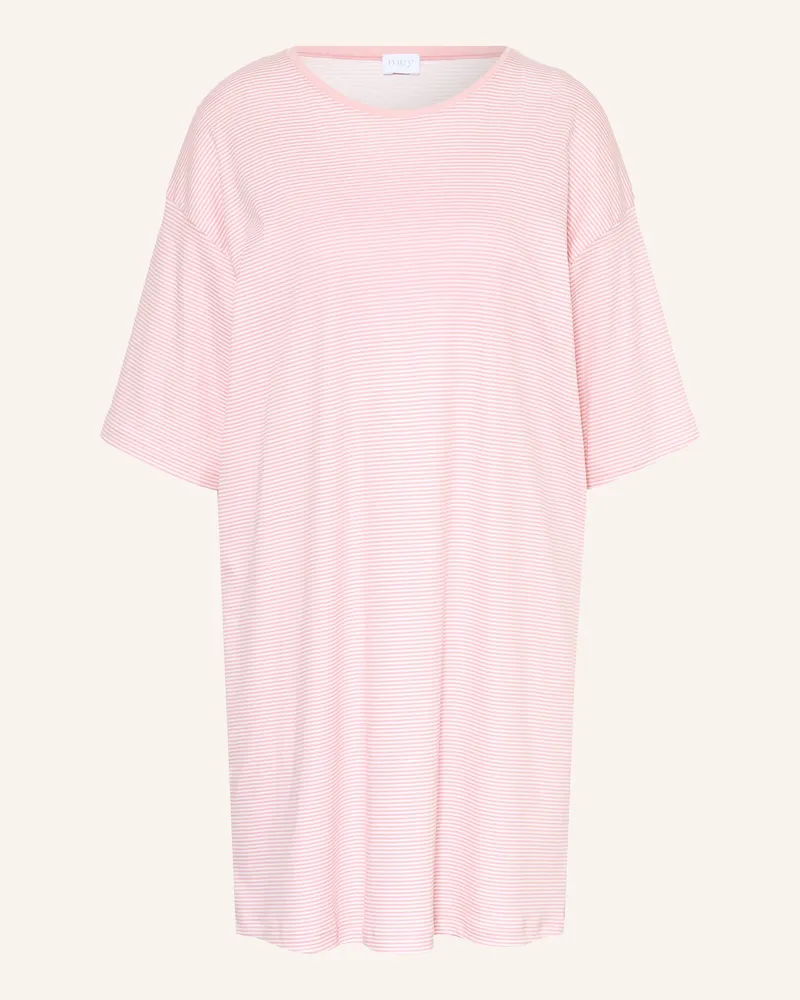 Mey Nachthemd Simple Stripes Mit 3/4-Arm rosa Rosa
