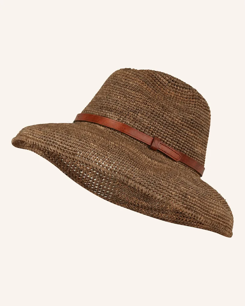 IBELIV Strohhut Safari beige Braun