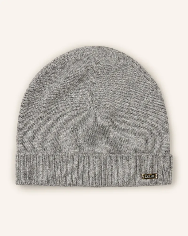 Herno Cashmere-Mütze grau Grau