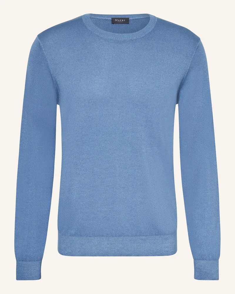 Maerz Pullover Aus Merinowolle blau Blau