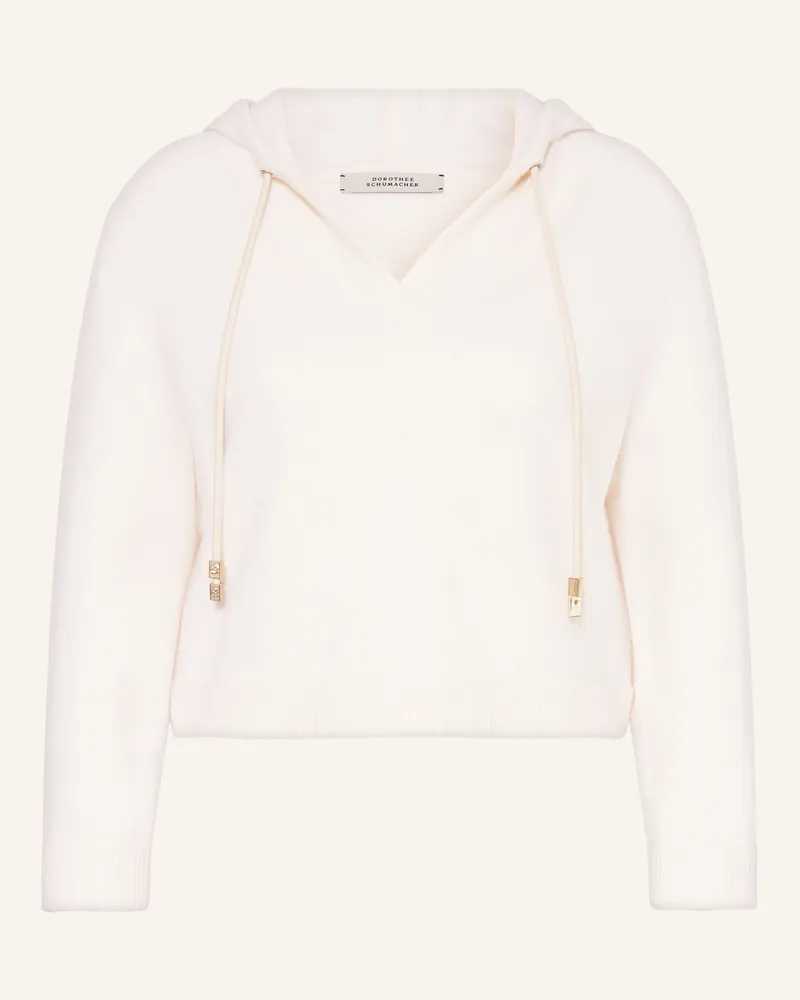 Dorothee Schumacher Hoodie Modern Statements Mit Cashmere weiss Creme