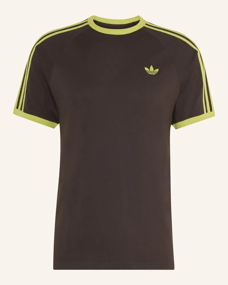 adidas T-Shirt, 3-Streifen braun Braun