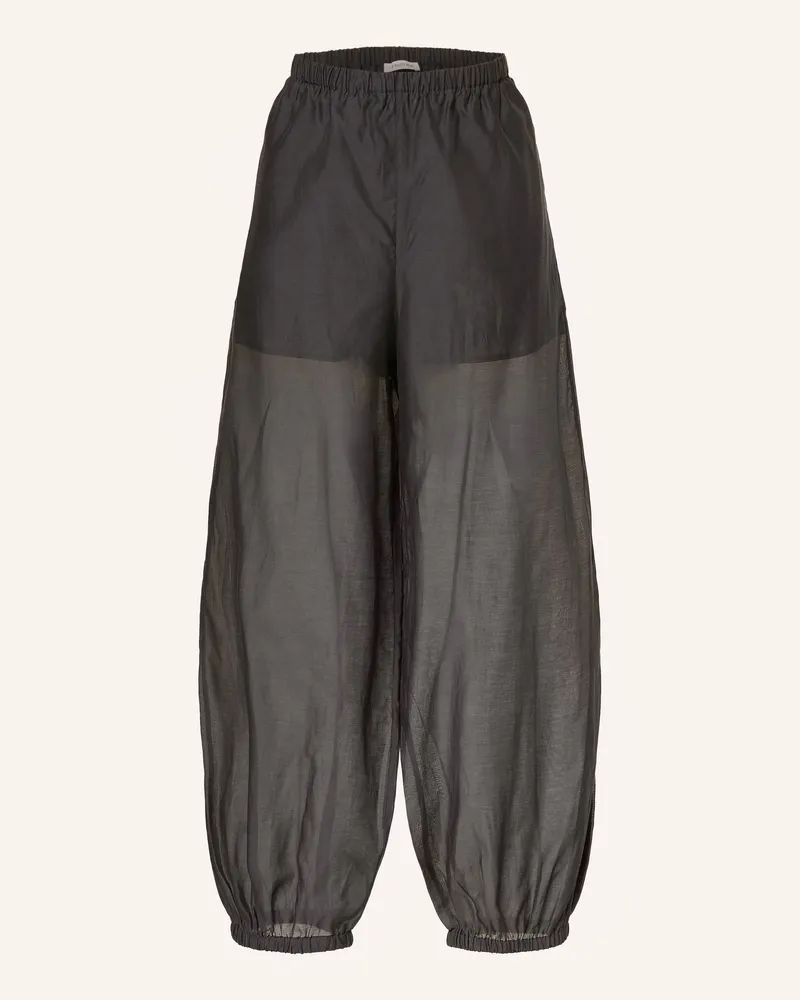 By Malene Birger 7/8-Hose Lumas Mit Seide schwarz Schwarz