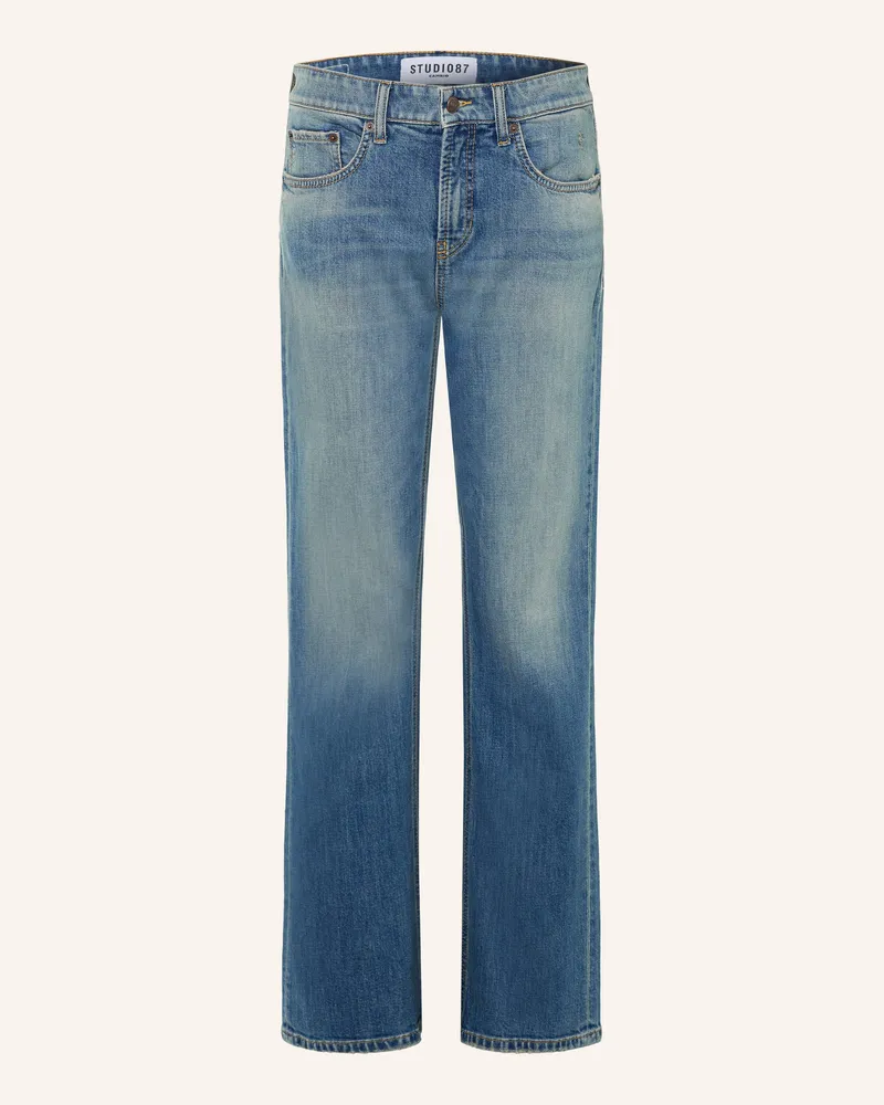 Cambio Straight Jeans Gini Long blau 5275