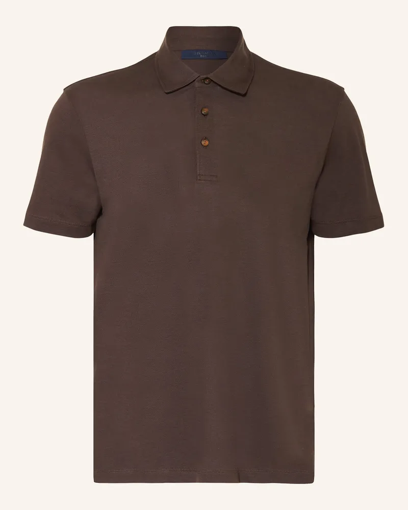HUGO BOSS Piqué-Poloshirt PARRIS Dunkelbraun