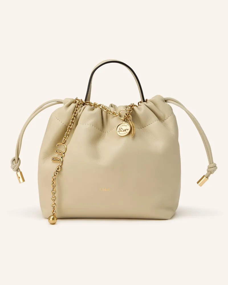 Chloé Beuteltasche Chloé Icons Mini weiss Cloudy