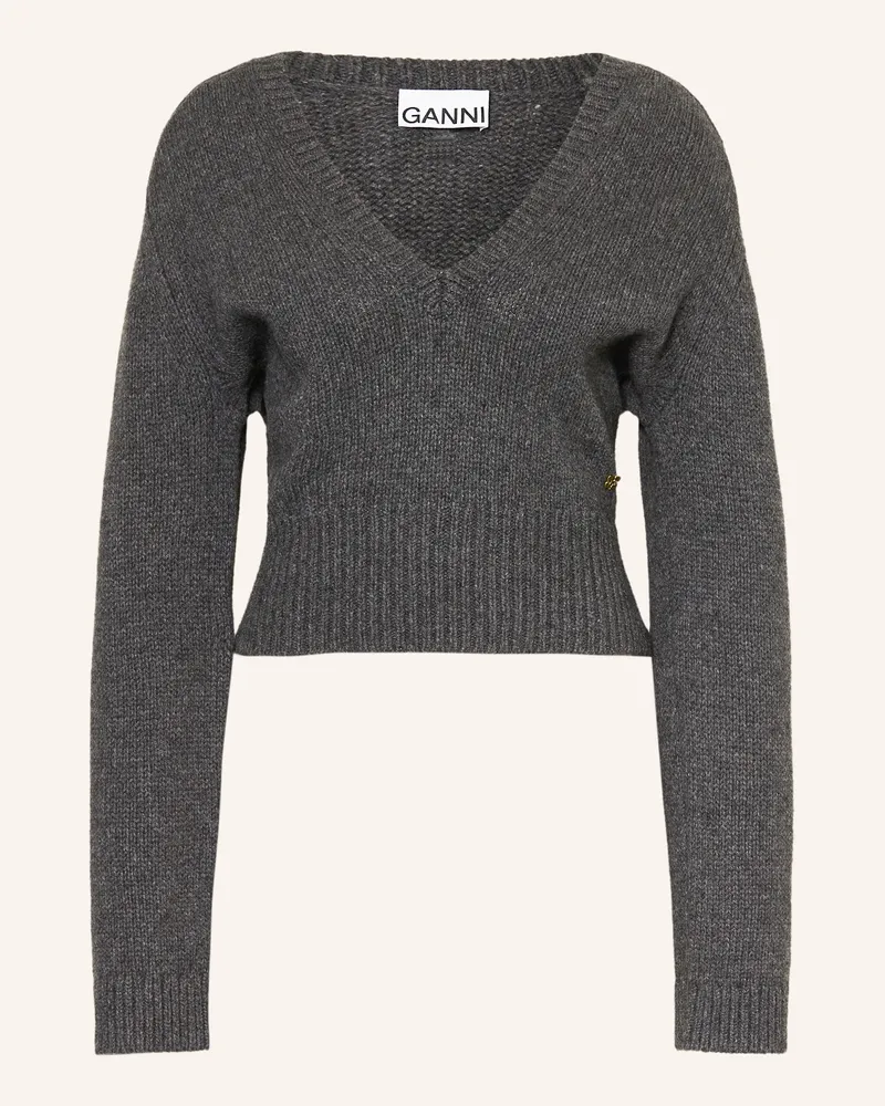 Ganni Pullover grau Dunkelgrau