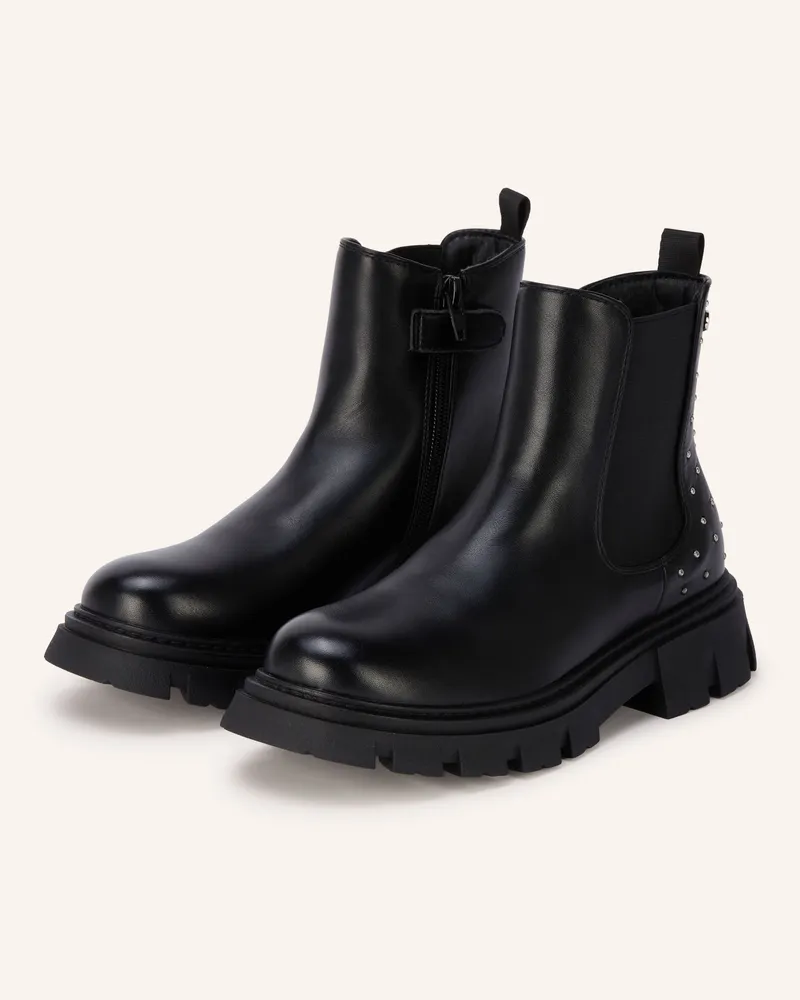 Gioseppo Chelsea-Boots Mit Nieten schwarz Schwarz