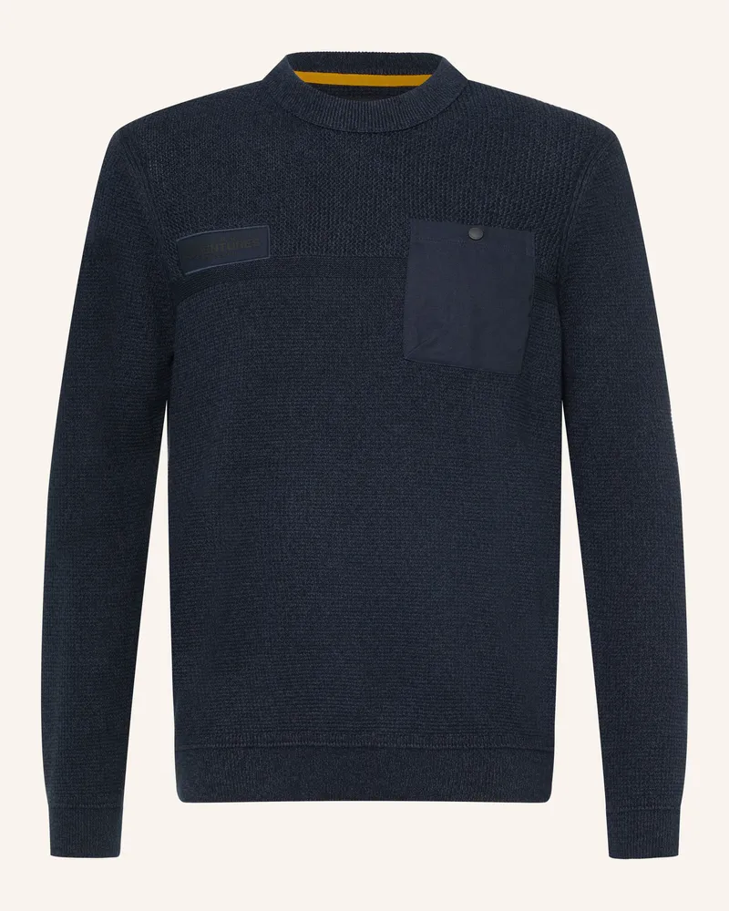 Camel Active Pullover blau Dunkelblau
