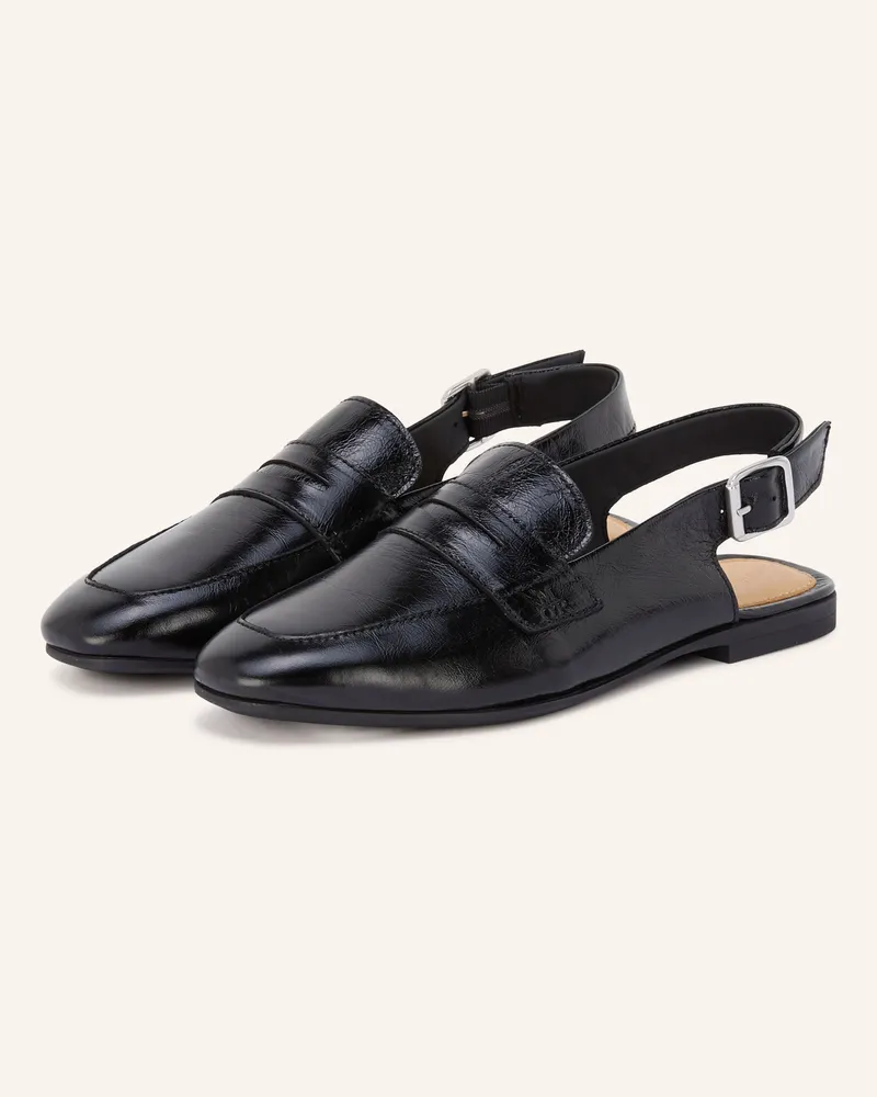 Marc O'Polo Slingloafer schwarz Schwarz