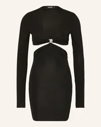 Dsquared2 Jerseykleid mit Cut-outs und Schmucksteinen Schwarz