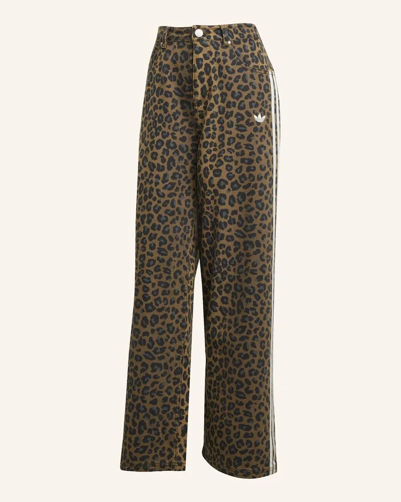 adidas Flared Jeans Braun