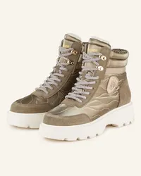 Blauer Schnürstiefeletten - KHAKI Beige