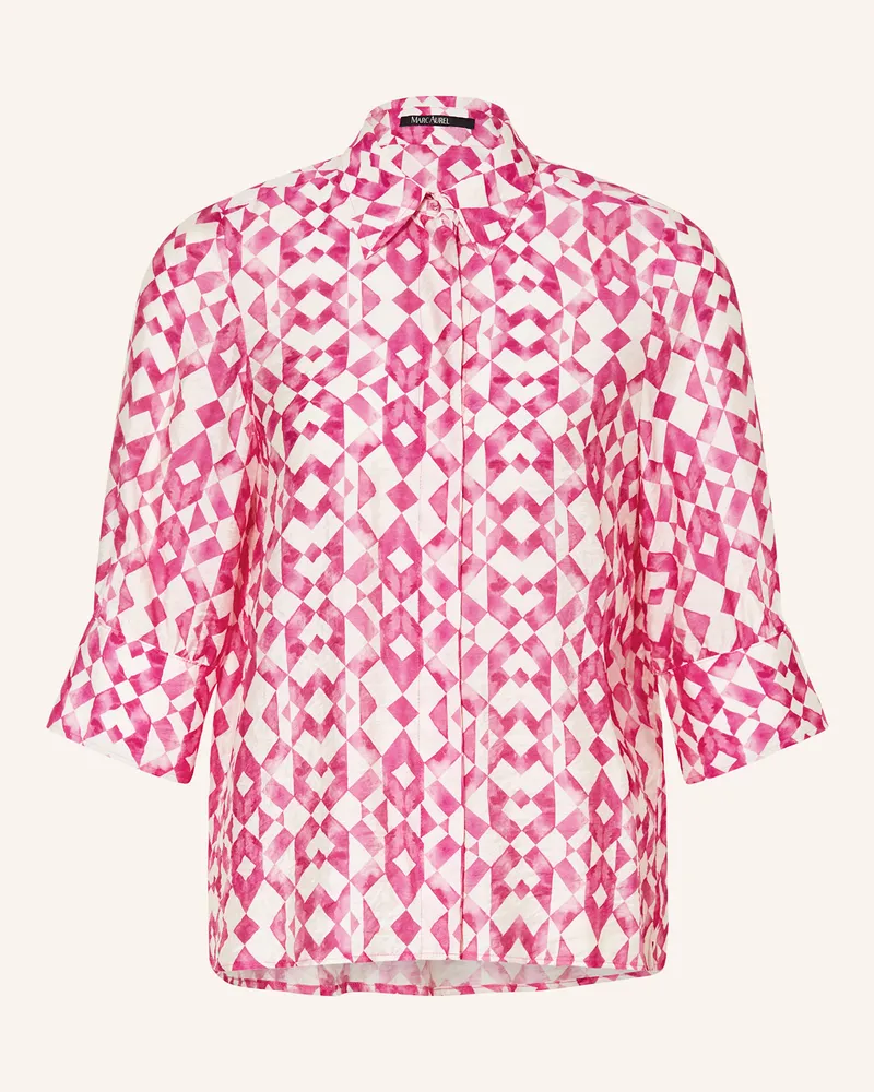 MARC AUREL Hemdbluse mit 3/4-Arm Pink