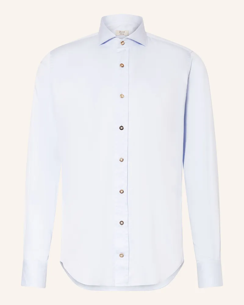 DU4 Trachtenhemd Xaver Regular Fit blau Hellblau