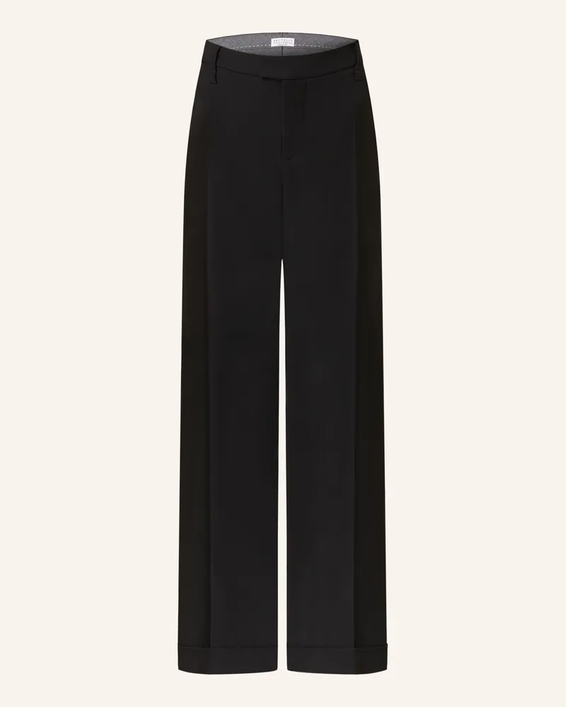 Brunello Cucinelli Marlenehose schwarz Schwarz