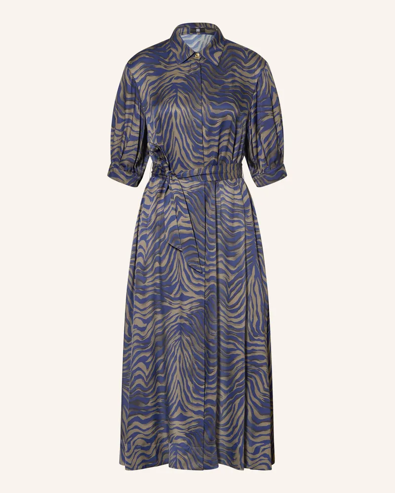 Riani Hemdblusenkleid Mit 3/4-Arm blau Dunkelblau