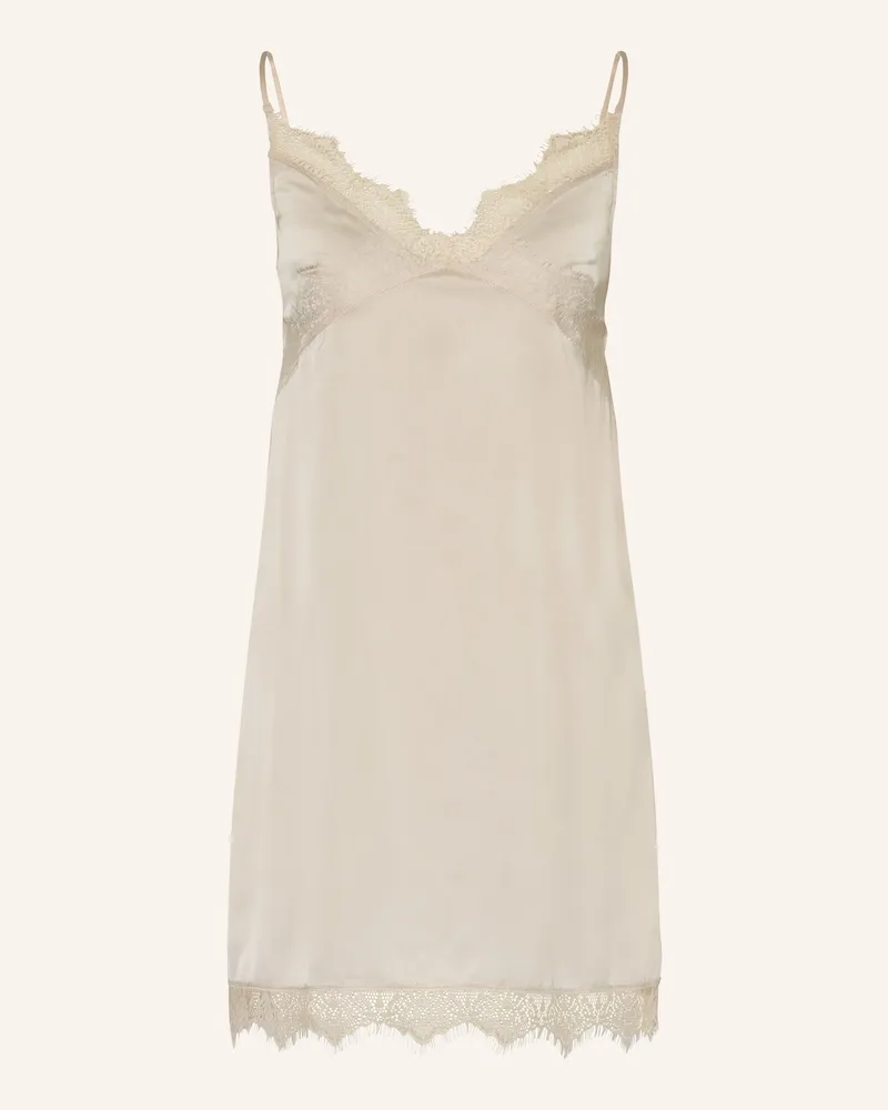 Simone Pérèle Negligé SATIN SECRETS aus Satin Hellrosa