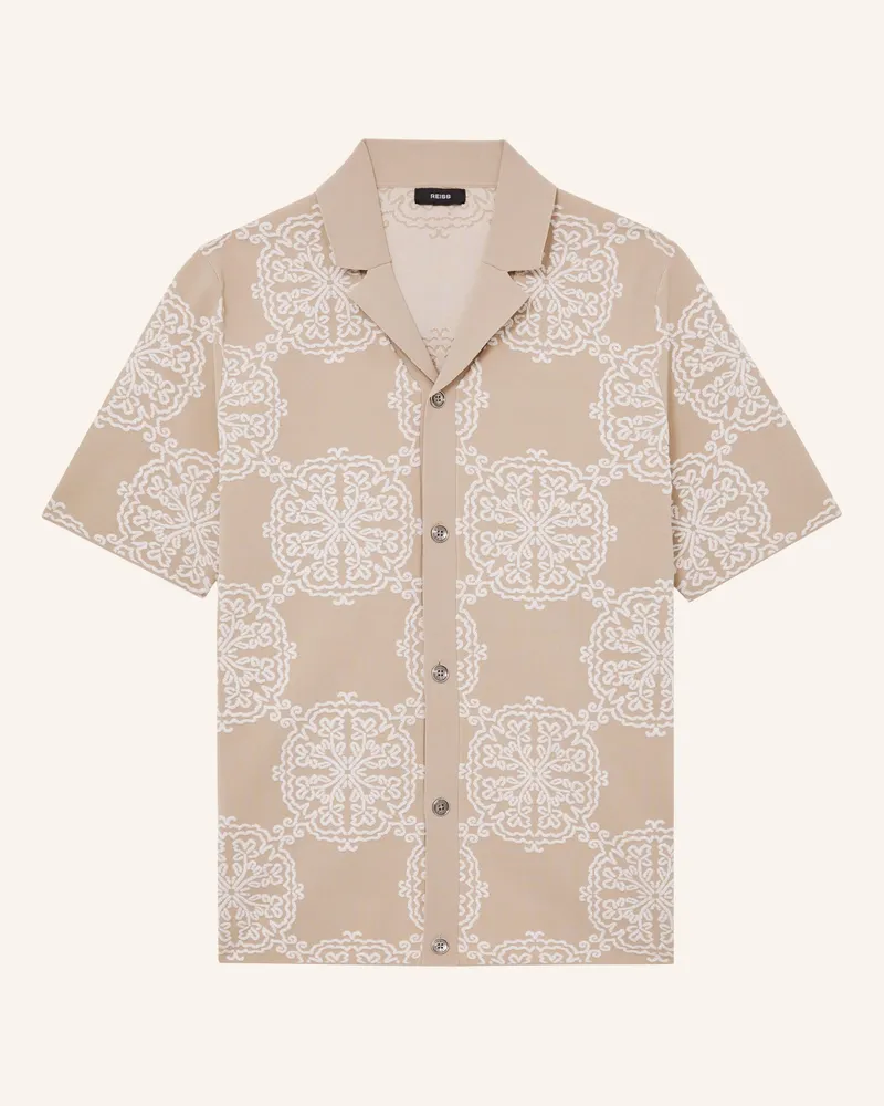 Reiss Resorthemd Gabriel Regular Fit weiss Beige